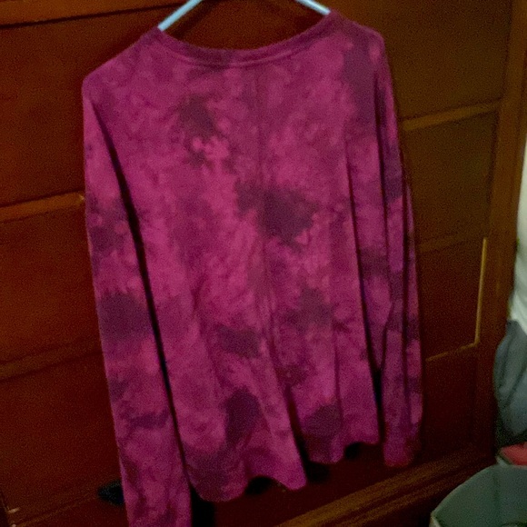Tye-dye fuchsia sweatshirt - Picture 2 of 2